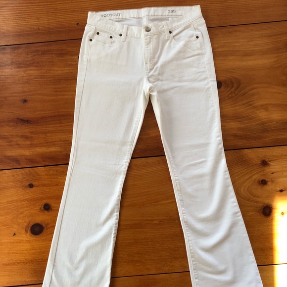 J. Crew Denim - J Crew Boot Cut White Denim Jeans